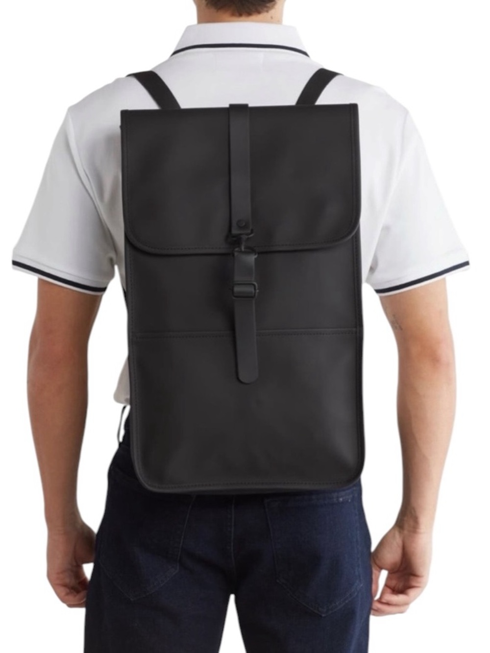 NWT Rains Waterproof Backpack Black - Picture 15 of 15